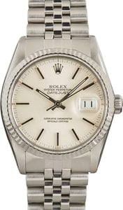 Pre-Owned Rolex Datejust 16014 Silver Dial