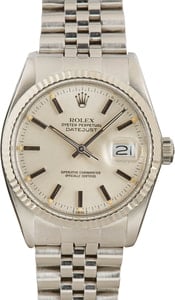 Rolex Datejust 16014 Silver Index Dial