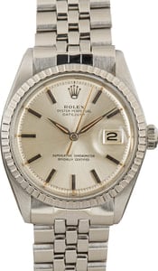 Pre-Owned Rolex Datejust 1603 Silver Dial