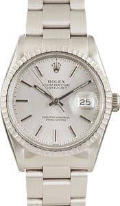 Pre-owned Rolex Datejust Ref 16030 Stainless Steel