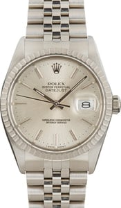 Pre-Owned Rolex Datejust 16030 Silver Index Dial