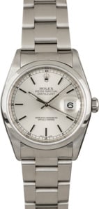 Used Rolex Datejust 16200 Silver Dial Steel Oyster