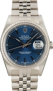 Rolex Datejust 16220 Blue Dial