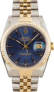 Rolex Datejust 16233 Blue Dial