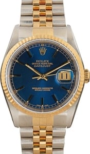 Rolex Datejust 16233 Blue Dial