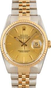 Rolex Datejust 16233 Steel & 18K Gold