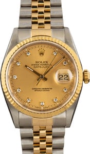 Rolex Datejust 16233 Diamond Dial