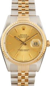 Rolex Datejust 16233 Stainless Steel & Gold