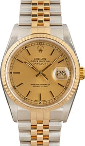 Rolex Datejust ref 16233 Champagne Dial