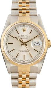 Rolex Datejust 16233 Silver Dial