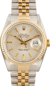 Rolex Datejust 16233 Silver Dial