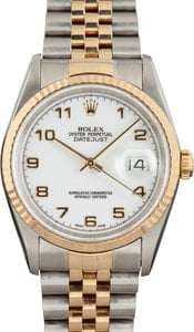 Rolex Datejust 16233 Two Tone Arabic