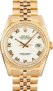 Rolex Datejust 16238 White Roman Dial