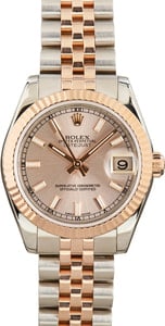 Ladies Rolex Datejust 178271 Two Tone Everose Jubilee