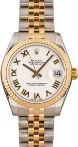 Rolex Mid-size Datejust 178273 White Roman Dial