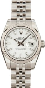 Rolex Ladies Datejust 179174 White Dial