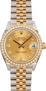 Pre-owned Rolex Datejust 278383 Champagne Dial