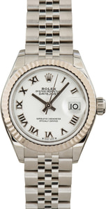 Ladies Rolex Datejust 279174 White Roman Dial
