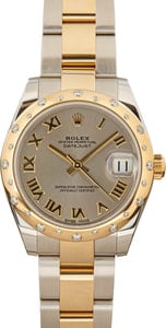 Pre Owned Mid-Size Rolex Datejust 178343 Diamond Bezel