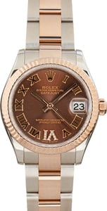 Rolex Datejust Ref 278271 Stainless Steel & 18k Everose Gold