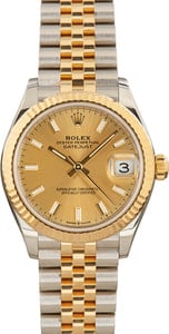 Ladies Rolex Datejust 278273 Stainless Steel & 18k Yellow Gold