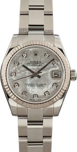 Lady Rolex Datejust 178274 Mother of Pearl Diamond Dial