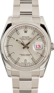 Pre-Owned Rolex Datejust 116200 Silver Index