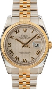 Rolex Datejust 116233 Ivory Pyramid Roman Dial