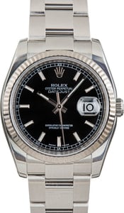 Rolex Datejust Ref 116234 Black Dial