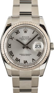 Rolex Datejust 116234 Silver Roman