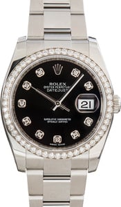 Rolex Datejust 36 Ref 116244 Black Diamond Dial