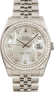 Pre-owned Rolex Datejust 116244 Diamond Dial & Bezel