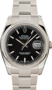 Rolex Datejust ref 126200 Black Dial