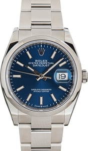 Pre-owned Rolex Datejust 126200 Stainless Steel Oyster