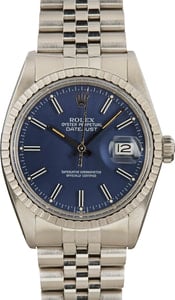 Rolex Datejust 16000 Blue Dial