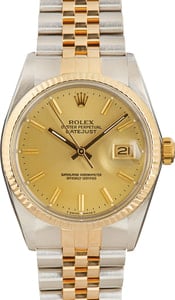 Datejust Rolex 16013 Champagne Dial