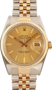 Rolex Datejust ref 16013 Champagne Dial