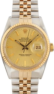 Rolex Datejust ref 16013 Champagne Dial