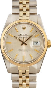 168575 NAP Pre-owned Rolex Datejust 16013 Two Tone