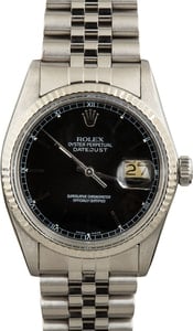 Pre Owned Rolex Datejust 16014 Black Dial