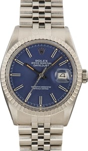 Used Rolex Datejust 16030 Blue Dial