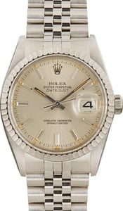 Pre-Owned Rolex Datejust 16030 Silver Dial