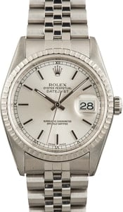 Rolex Datejust 16220 Silver Dial