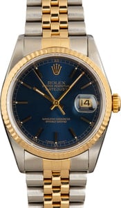 Rolex Datejust 16233 Blue Dial