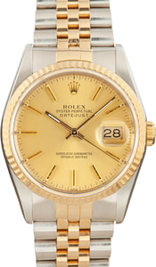 Rolex Datejust ref 16233 Champagne Dial