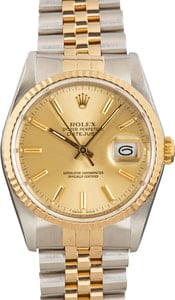 Rolex Datejust ref 16233 Champagne Dial