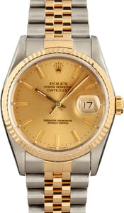 Rolex Datejust 16233 Champagne Dial