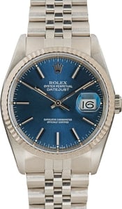 Rolex Datejust 16234 Blue Index Dial