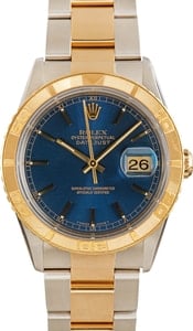 Men's Rolex Datejust 16263 Blue Thunderbird