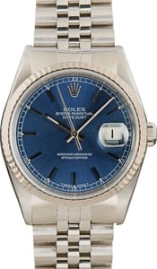 Rolex Datejust ref 16234 Blue Dial